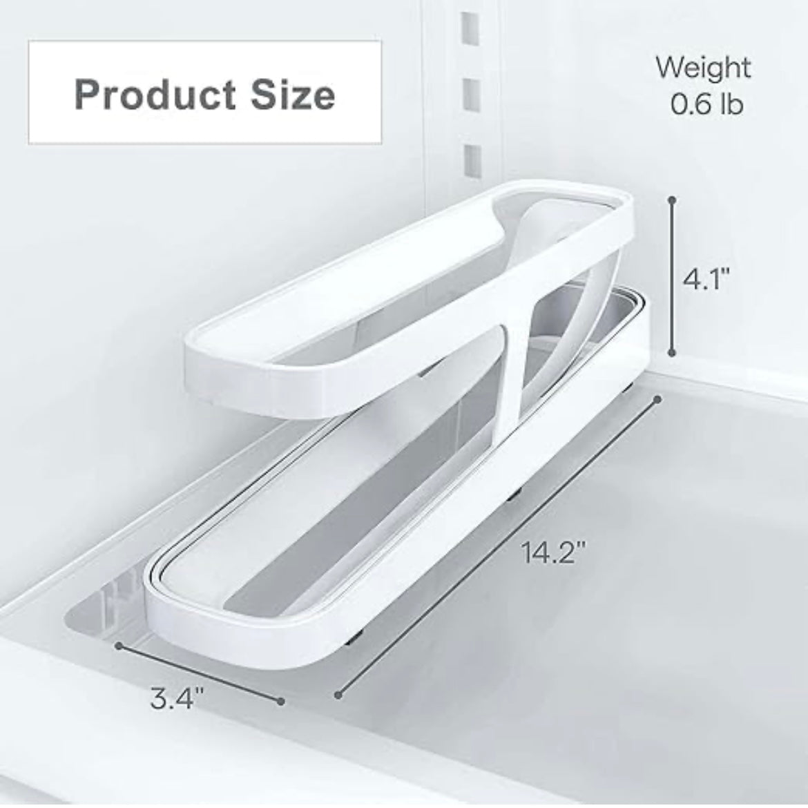 Polypropylene 2-Tier Rolling Egg Dispenser