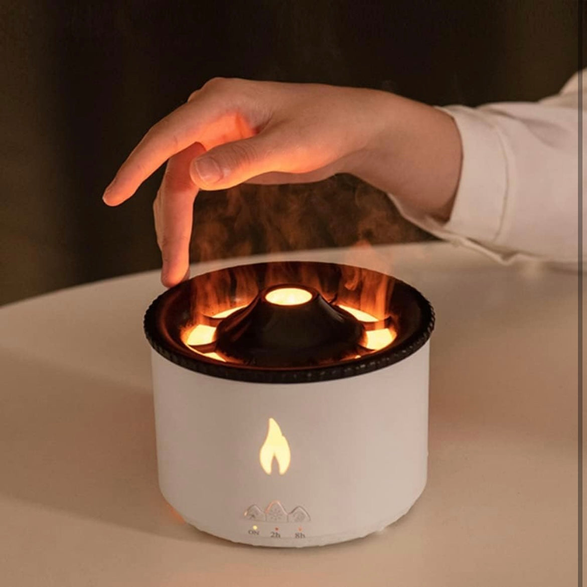 Flame Diffuser Atmosphere Light Humidifier Portable