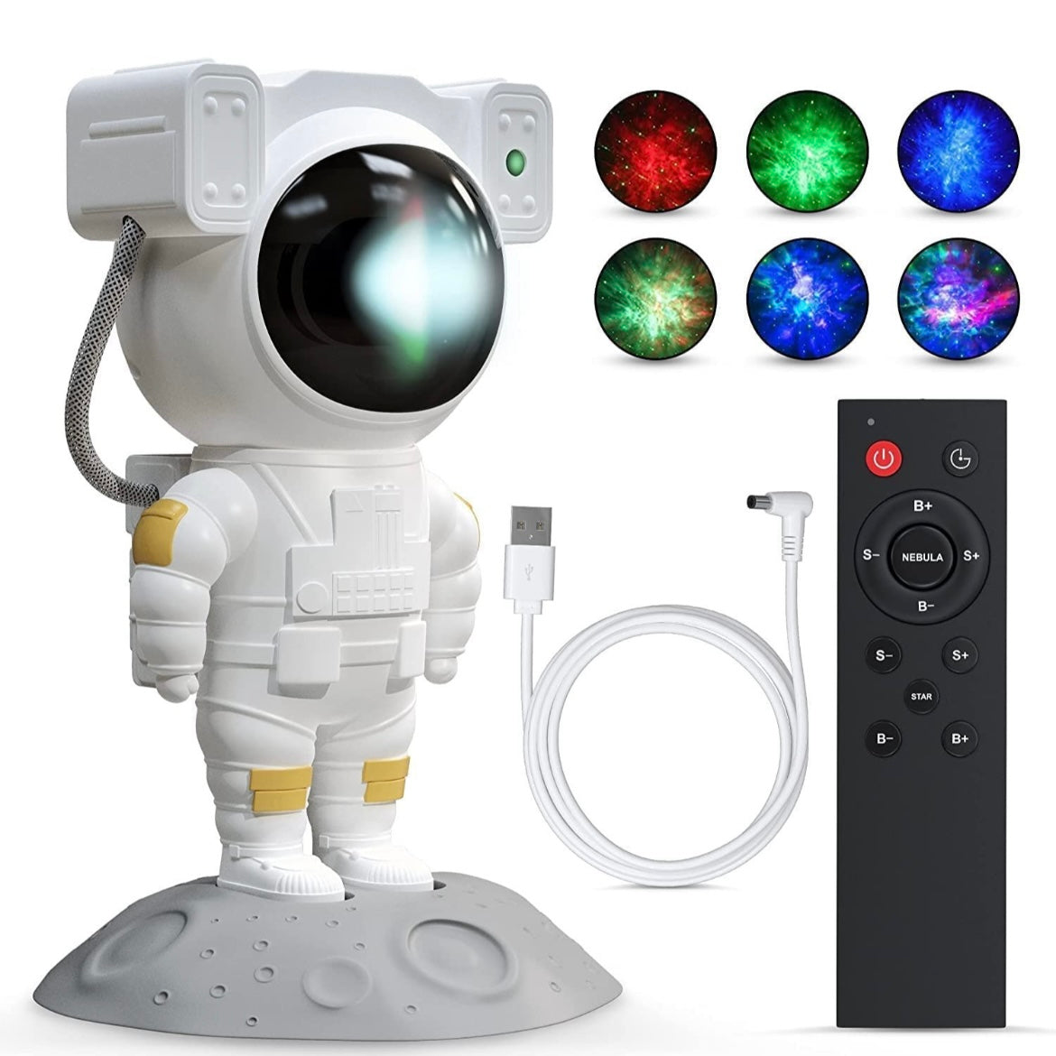 Astronaut Galaxy Projector Lamp With Remote Control