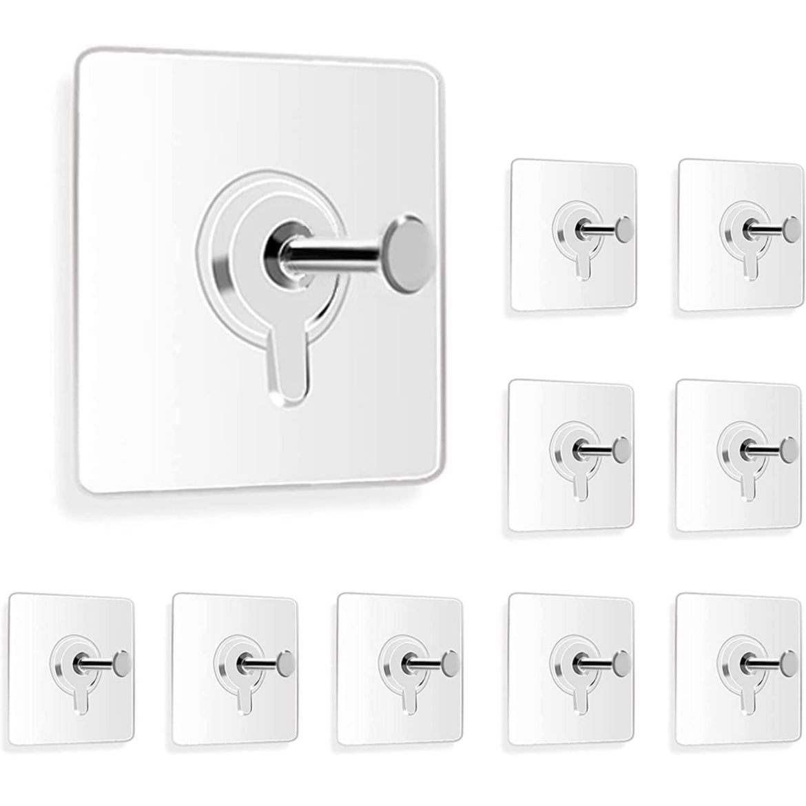 Trendy Wall Hanger Stainless Steel Hooks Pack Of 12 Pcs