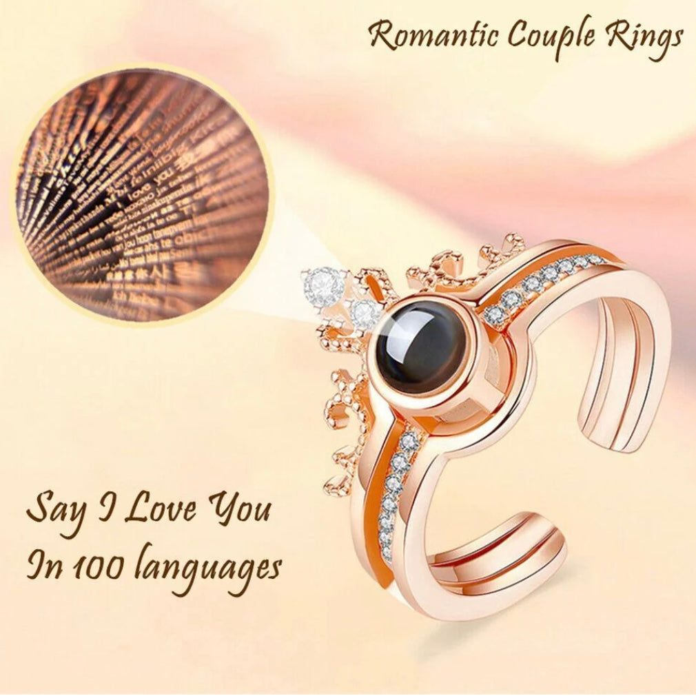 Blink Projection Ring ‘‘I Love You’’ In 100 Languages ❤️