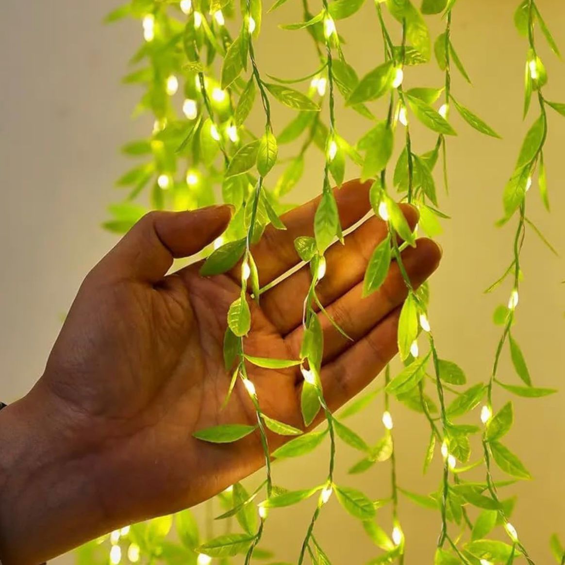 Beatiful LED leaf String Light With Artificial Leaf !