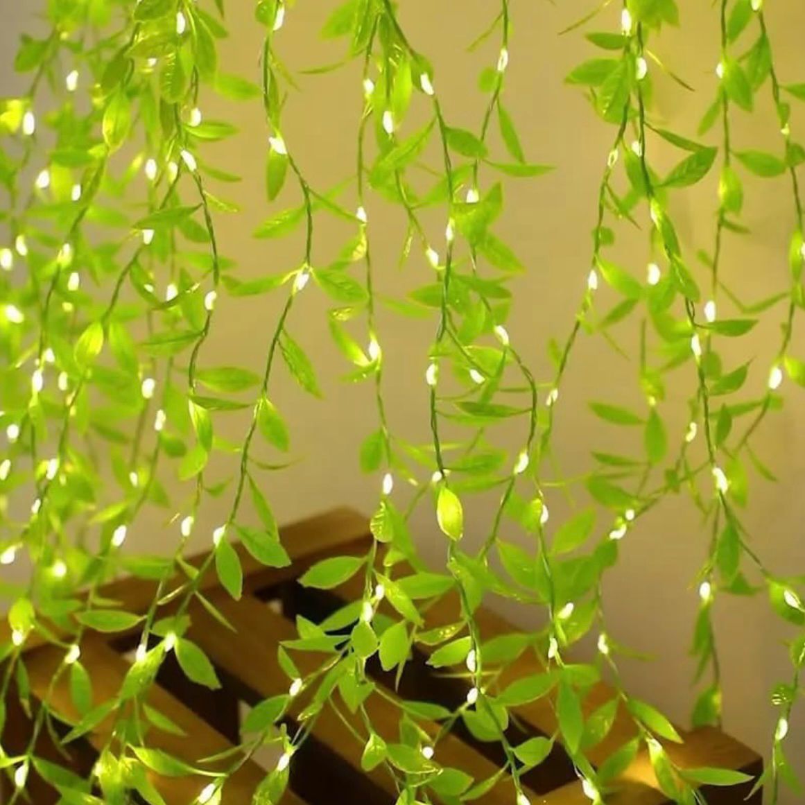 Beatiful LED leaf String Light With Artificial Leaf !