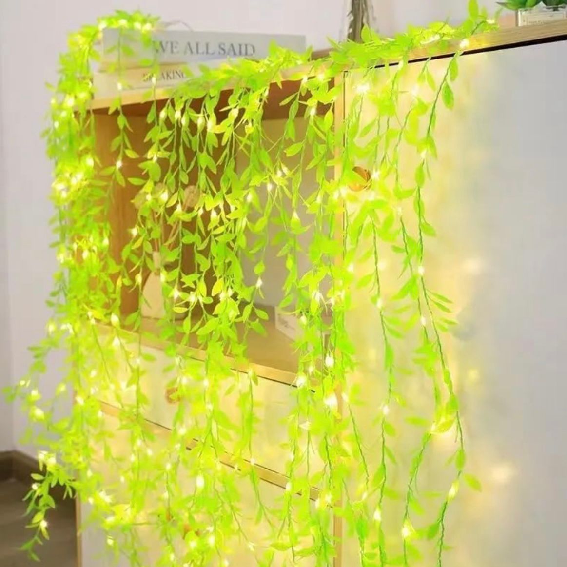 Beatiful LED leaf String Light With Artificial Leaf !