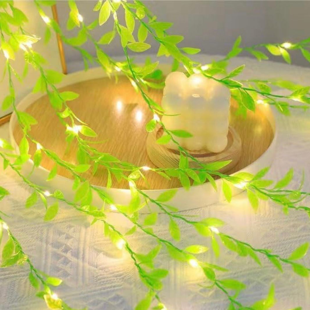 Beatiful LED leaf String Light With Artificial Leaf !